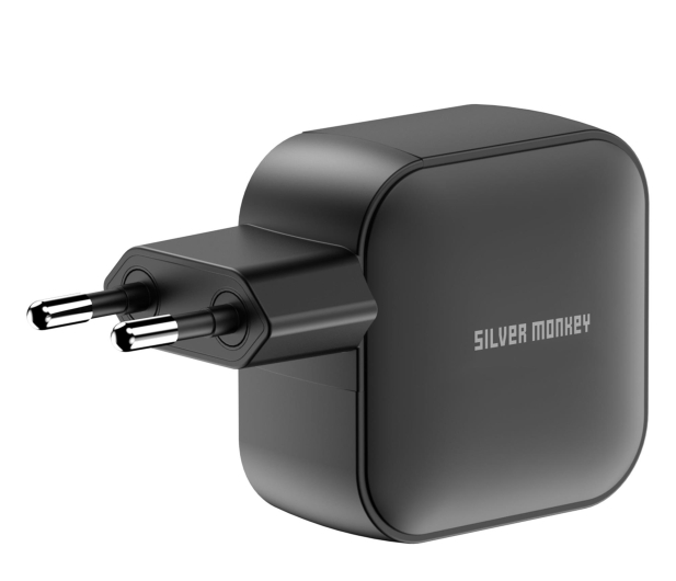Silver Monkey Ładowarka GaN Smart Trio 70W PD Czarna - 1417249 - zdjęcie 9
